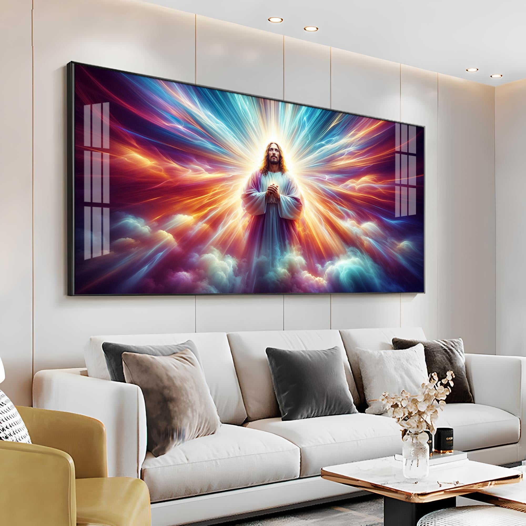 Jesus In Twilight Premium Acrylic Horizontal Wall Art