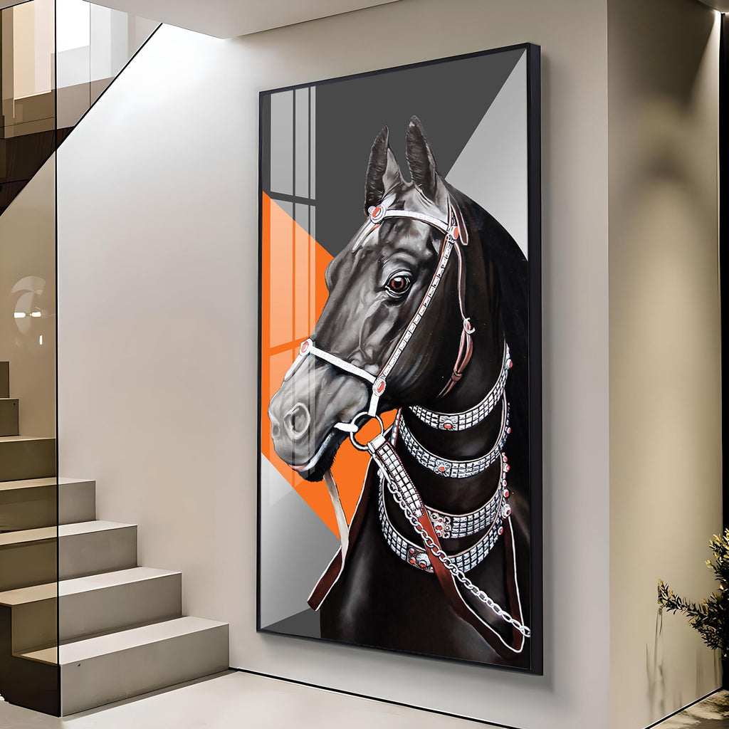 The Turkish Horse Premium Acrylic Vertical Wall Art