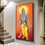 Lord Shri Ram Premium Acrylic Vertical Wall Art