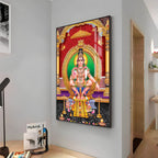 Lord Ayyappa Premium Acrylic Vertical Wall Art