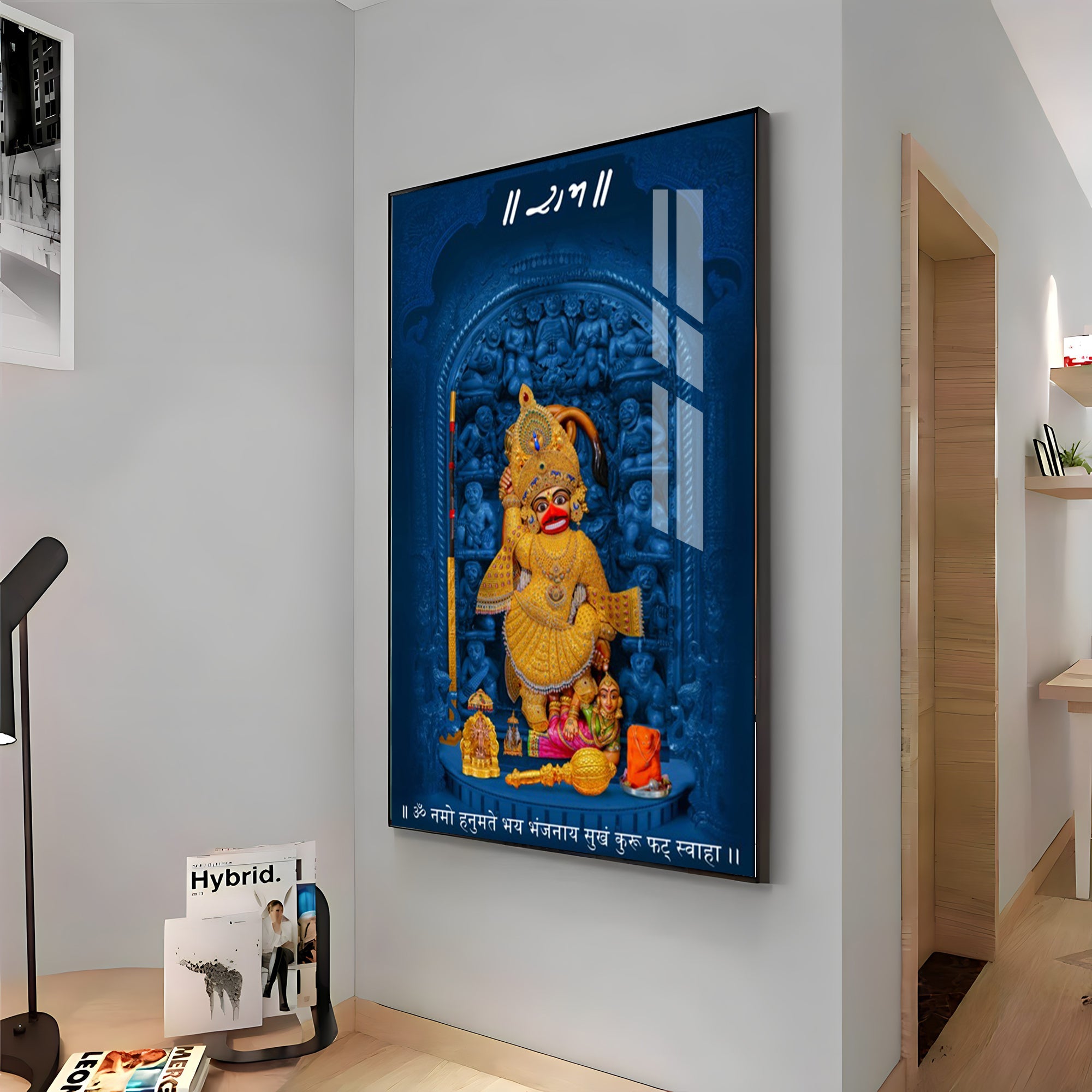 Shri Kashtbhanjan Dev Hanumanji Premium Acrylic Vertical Wall Art