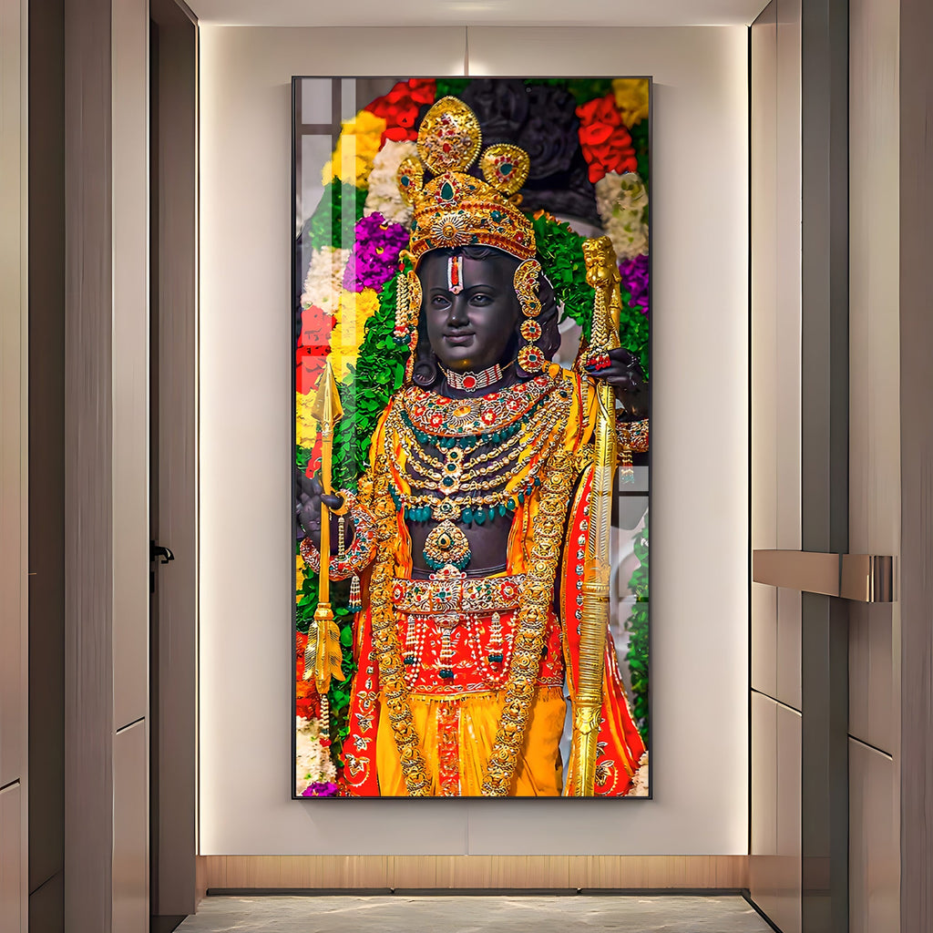 Divine Shree Ram Premium Acrylic Vertical Wall Art
