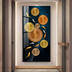 Carp Lotus Pond Premium Acrylic Vertical Wall Art