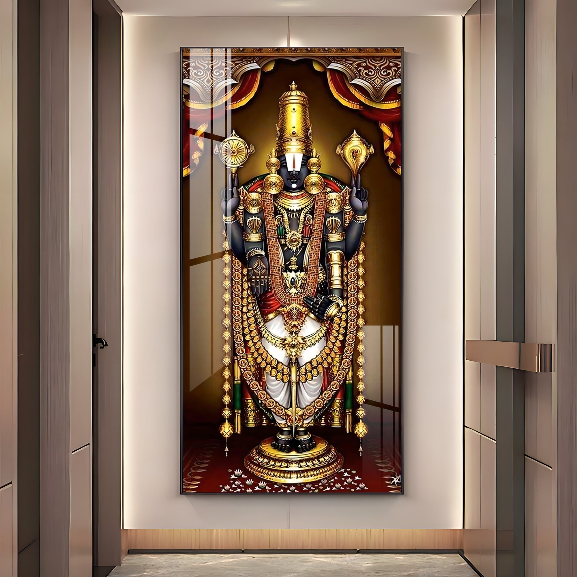 Deity of Happiness Premium Acrylic Vertical Wall Art