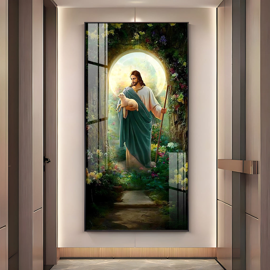The Parable of Lost Sheep Premium Acrylic Vertical Wall Art