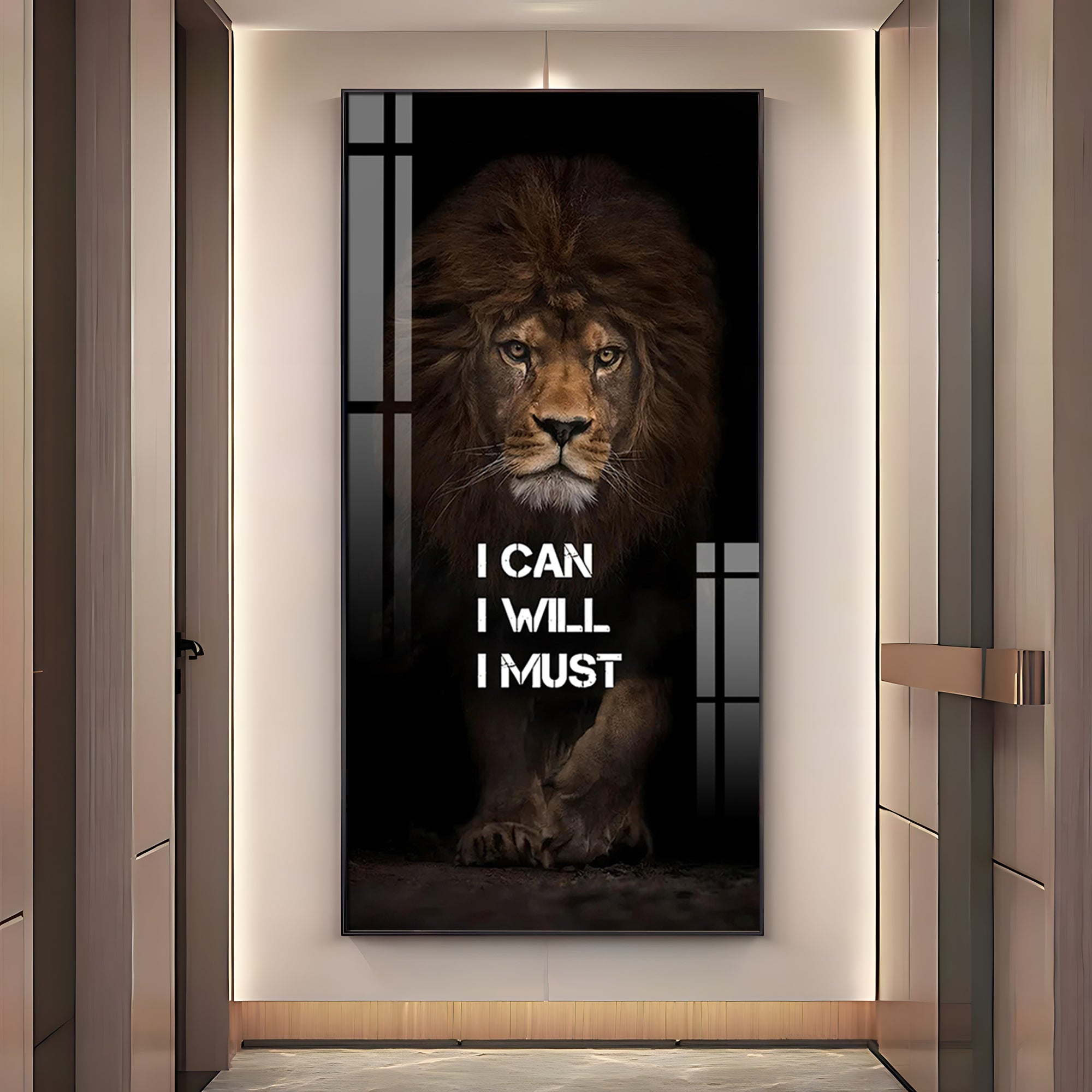 Be Like a Lion Premium Acrylic Vertical Wall Art