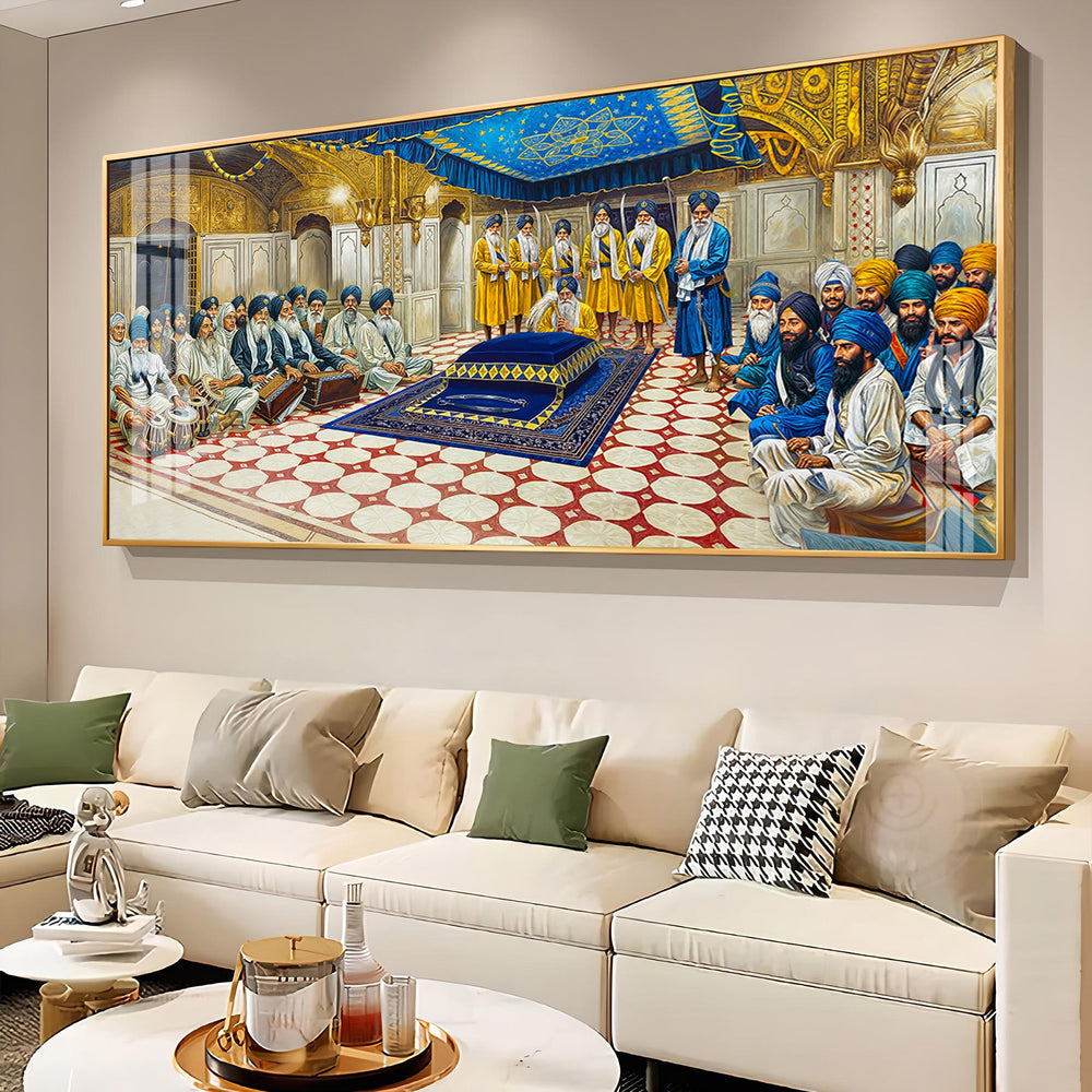 Sri Harmandir Sahib Ji Premium Acrylic Horizontal Wall Art