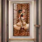 Shree Murlidhar Premium Acrylic Vertical Wall Art