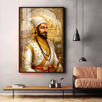 Chhatrapati Shivaji Maharaj Ji Premium Acrylic Vertical Wall Art
