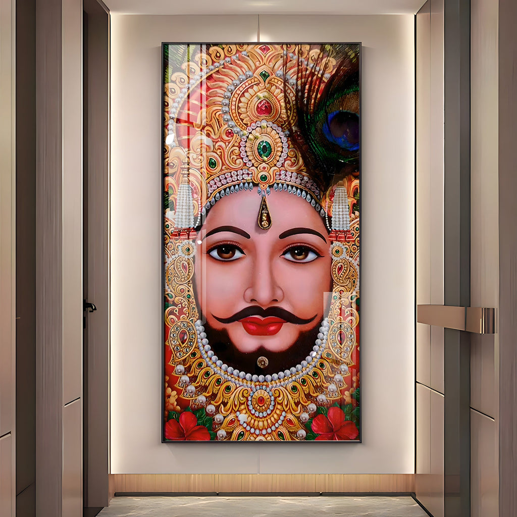 Shyam Baba Premium Acrylic Vertical Wall Art