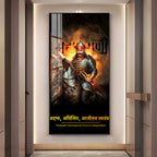 Maharana Pratap Premium Acrylic Vertical Wall Art