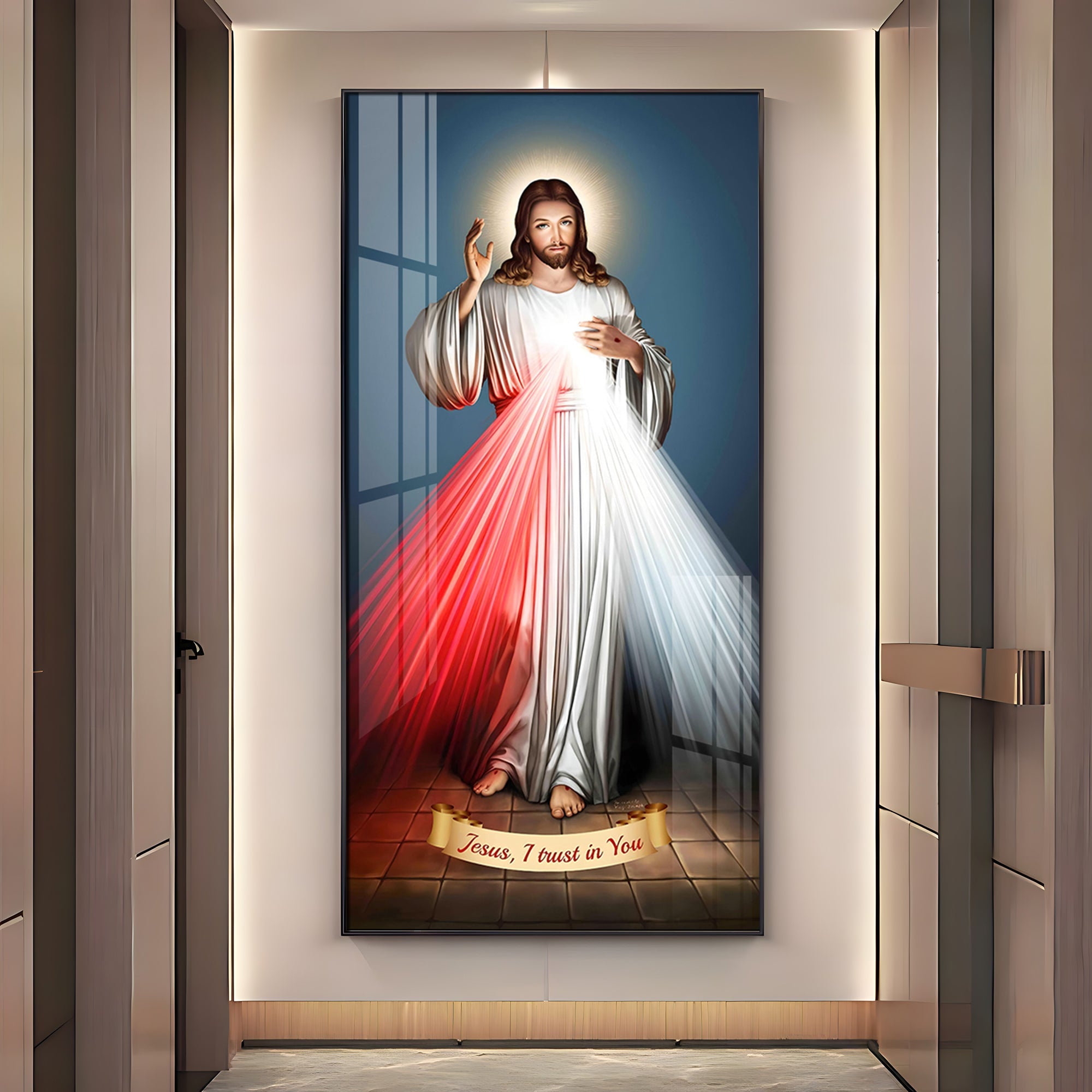 Jesus Christ Premium Acrylic Vertical Wall Art