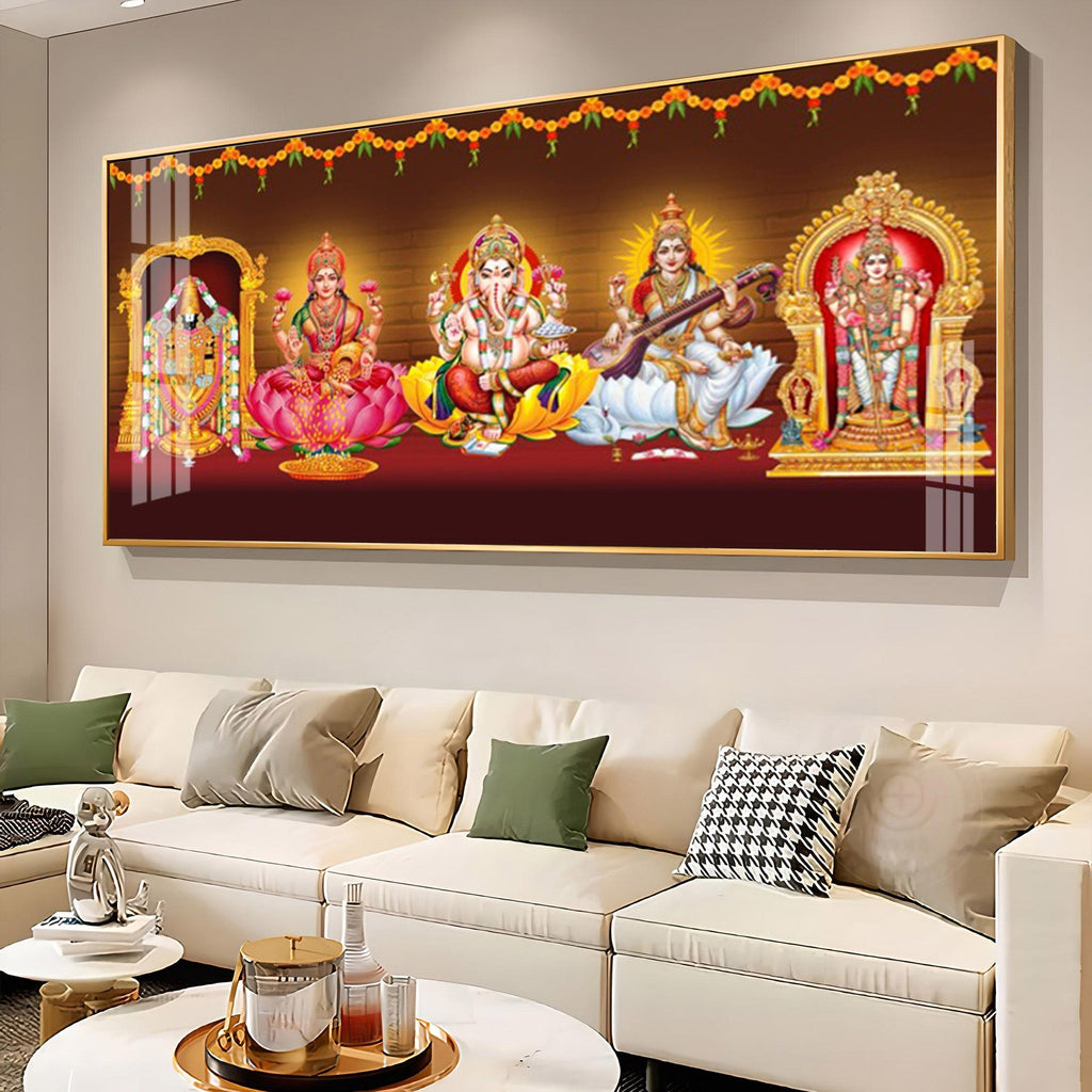 Tirupati Balaji Deception Premium Acrylic Horizontal Wall Art