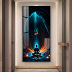 Jai Mahakal Premium Acrylic Vertical Wall Art