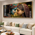 Radhe krishna Premium Acrylic Horizontal Wall Art