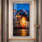 Kedarnath Dham Premium Acrylic Vertical Wall Art