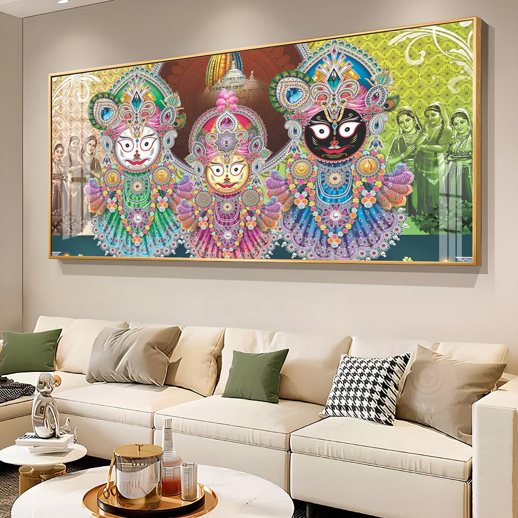 Jay Jagannatha Swami Premium Acrylic Horizontal Wall Art