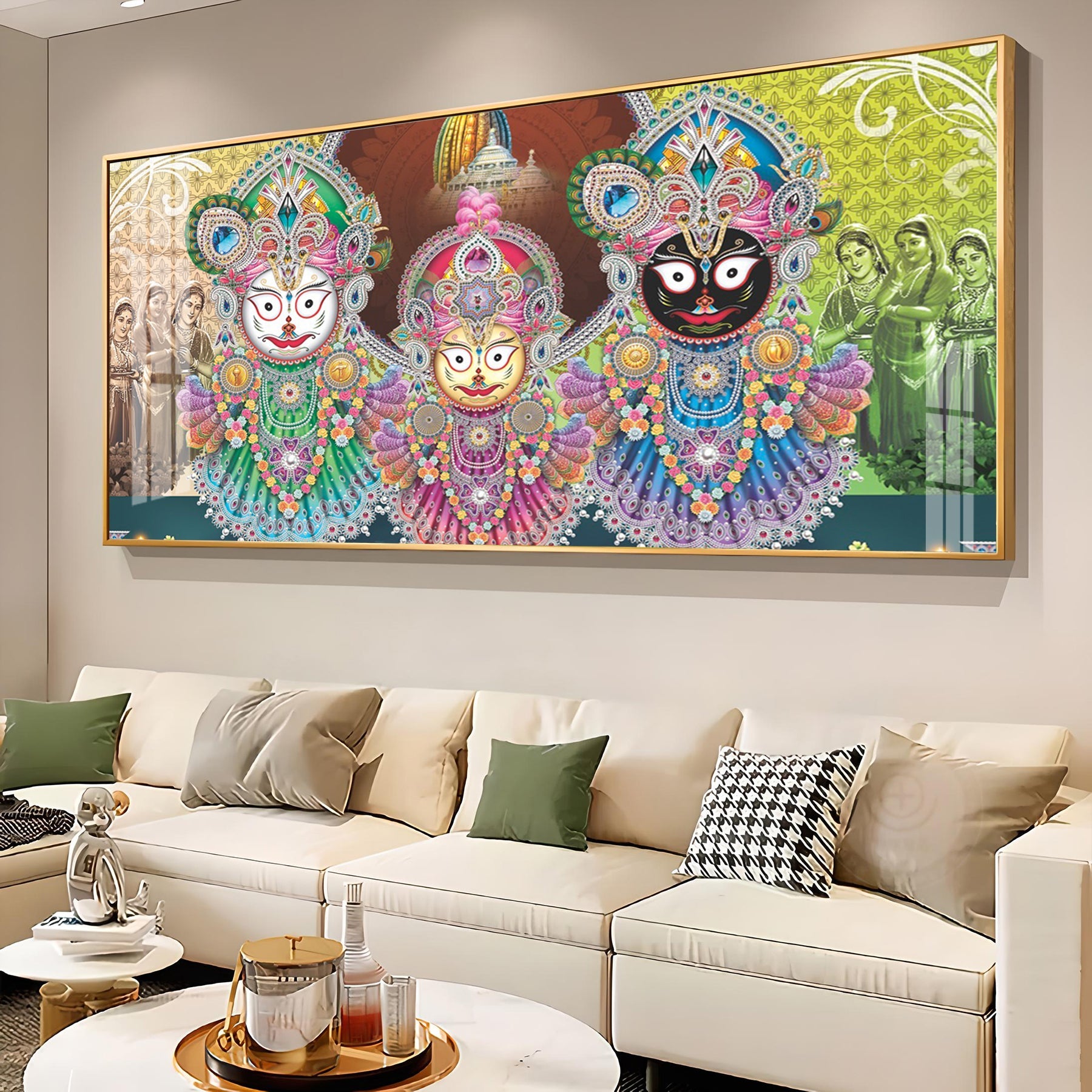 Jay Jagannatha Swami Premium Acrylic Horizontal Wall Art