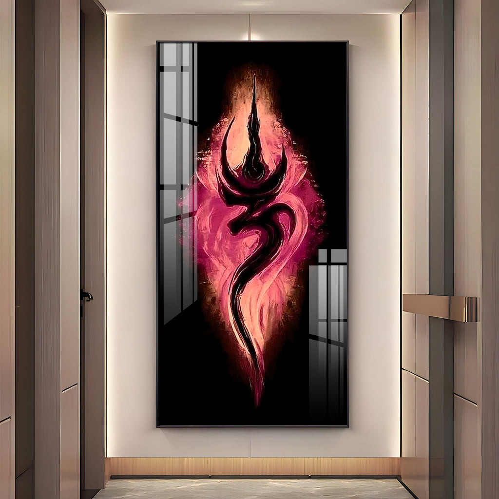 Tranquil Om Premium Acrylic Vertical Wall Art