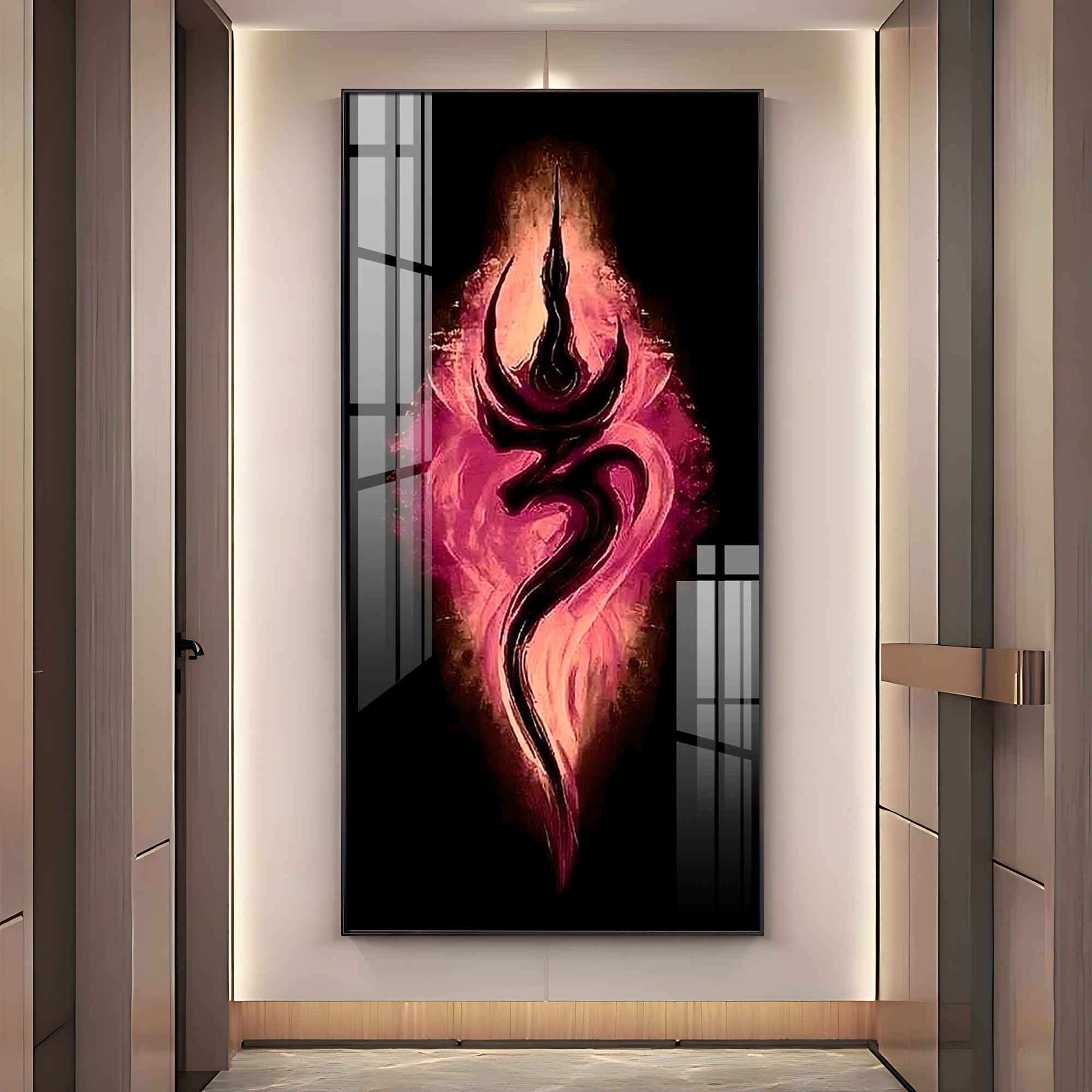 Tranquil Om Premium Acrylic Vertical Wall Art