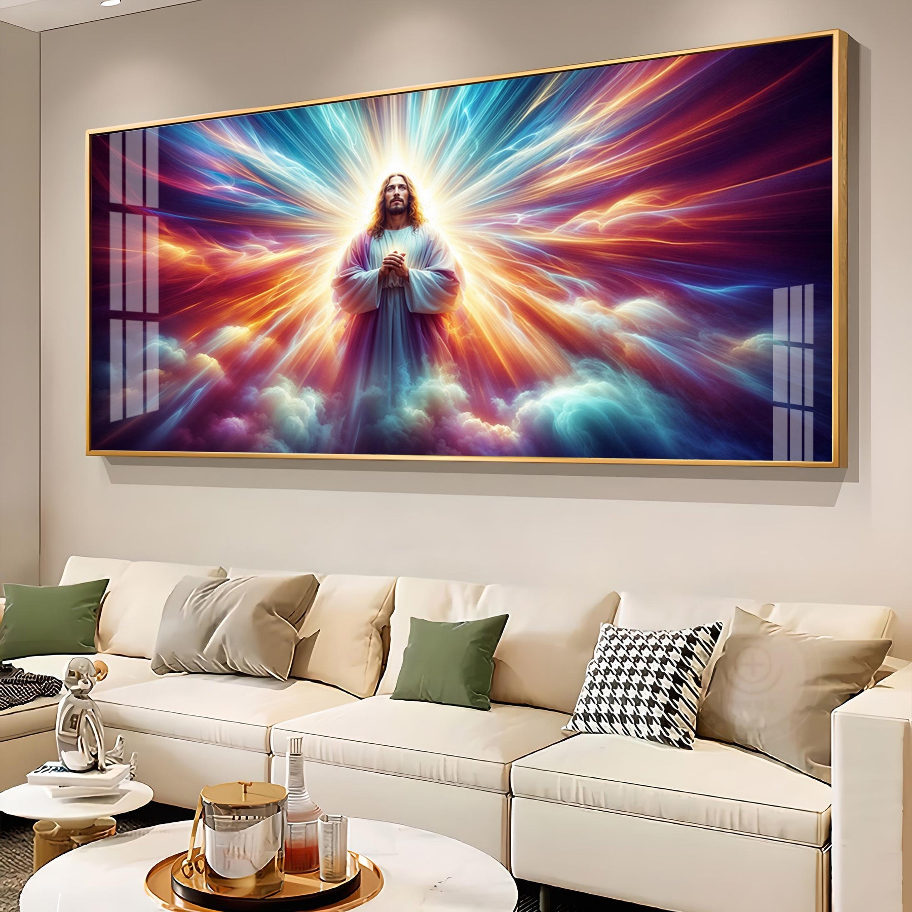 Jesus In Twilight Premium Acrylic Horizontal Wall Art