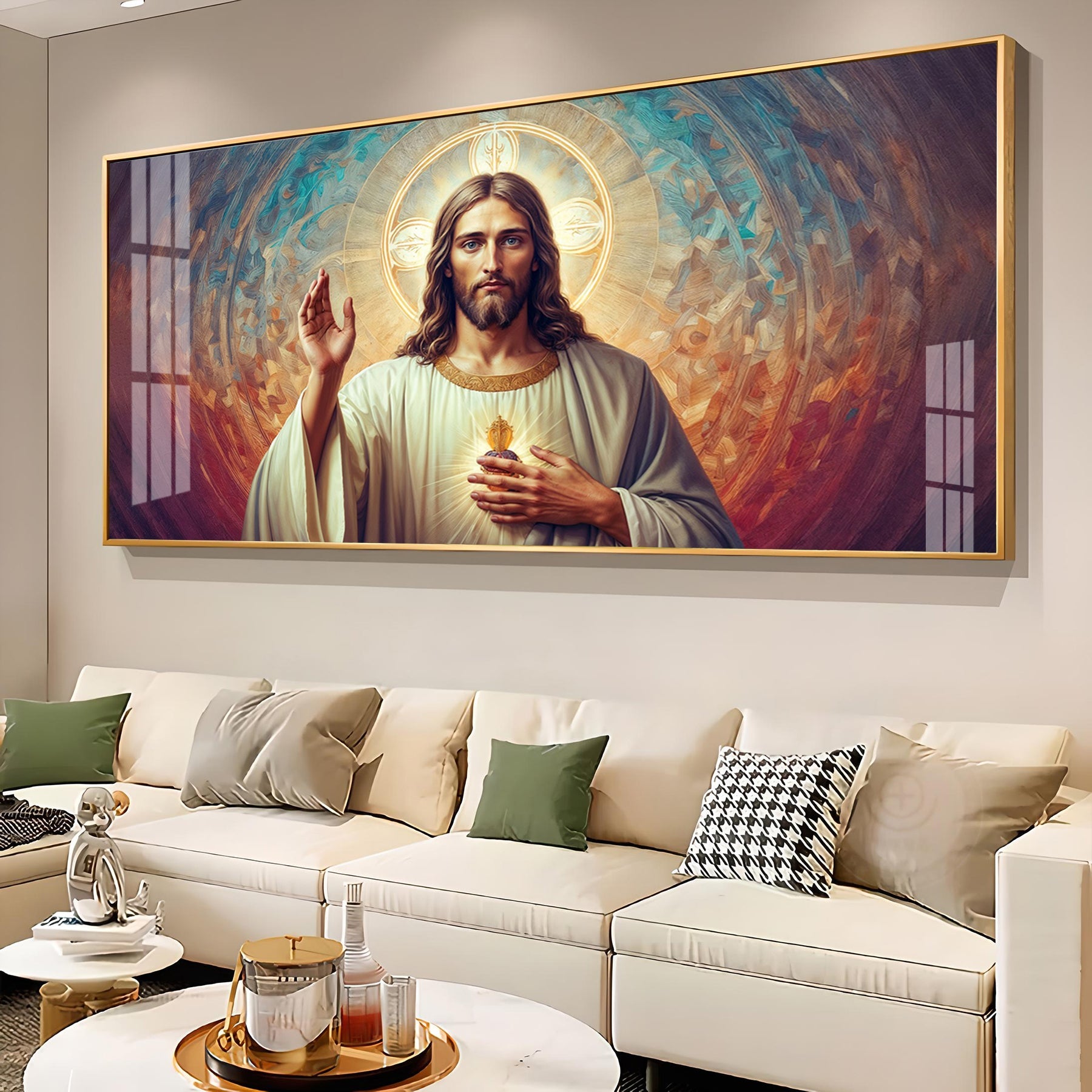 Jesus Blessings Premium Acrylic Horizontal Wall Art