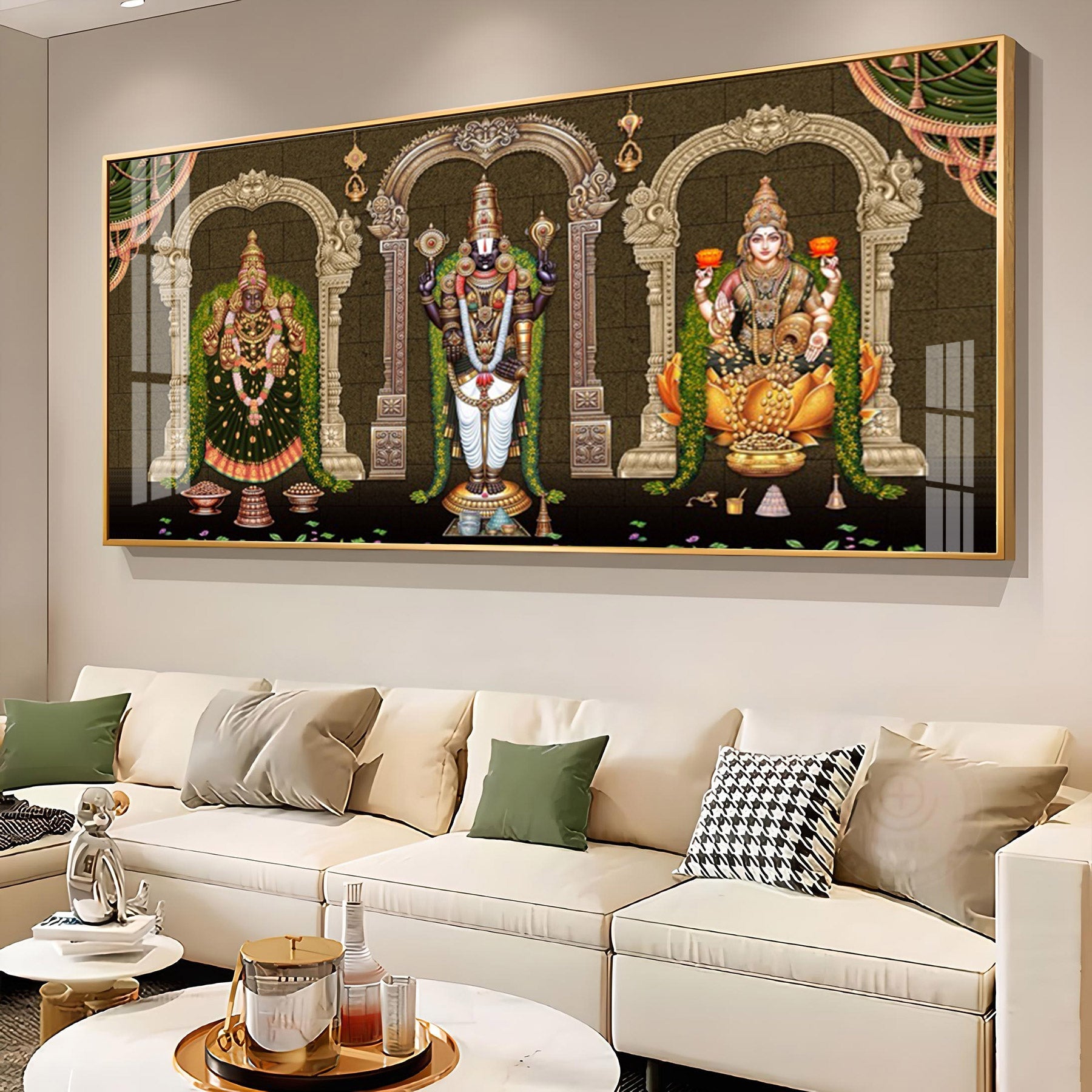 Tirumala Venkateswara Temple Premium Acrylic Horizontal Wall Art
