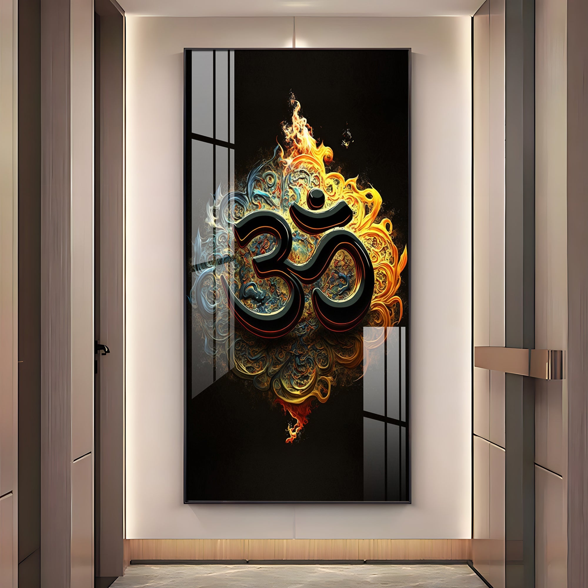 Spiritual OM Premium Acrylic Vertical Wall Art
