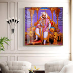Shivaji Maharaj The Royal Premium Acrylic Square Wall Art