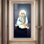 Om Sai Premium Acrylic Vertical Wall Art