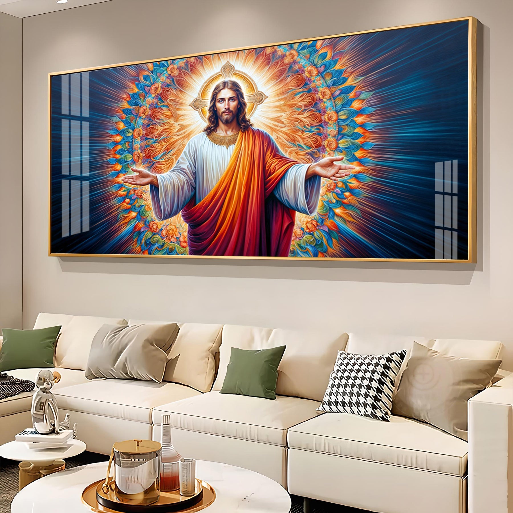 Tranquil Faith Of Jesus Premium Acrylic Horizontal Wall Art