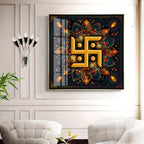 Swastika Character Premium Acrylic Square Wall Art