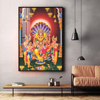 Lakshmi Narasimha Premium Acrylic Vertical Wall Art