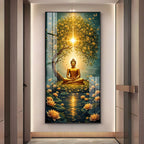 Buddha Harmony Haven Premium Acrylic Vertical Wall Art