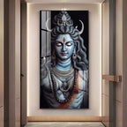 Shiv Shankar Premium Acrylic Vertical Wall Art