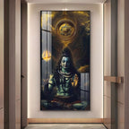Shiv Saadhna Premium Acrylic Vertical Wall Art