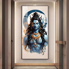 Bholenath Premium Acrylic Vertical Wall Art