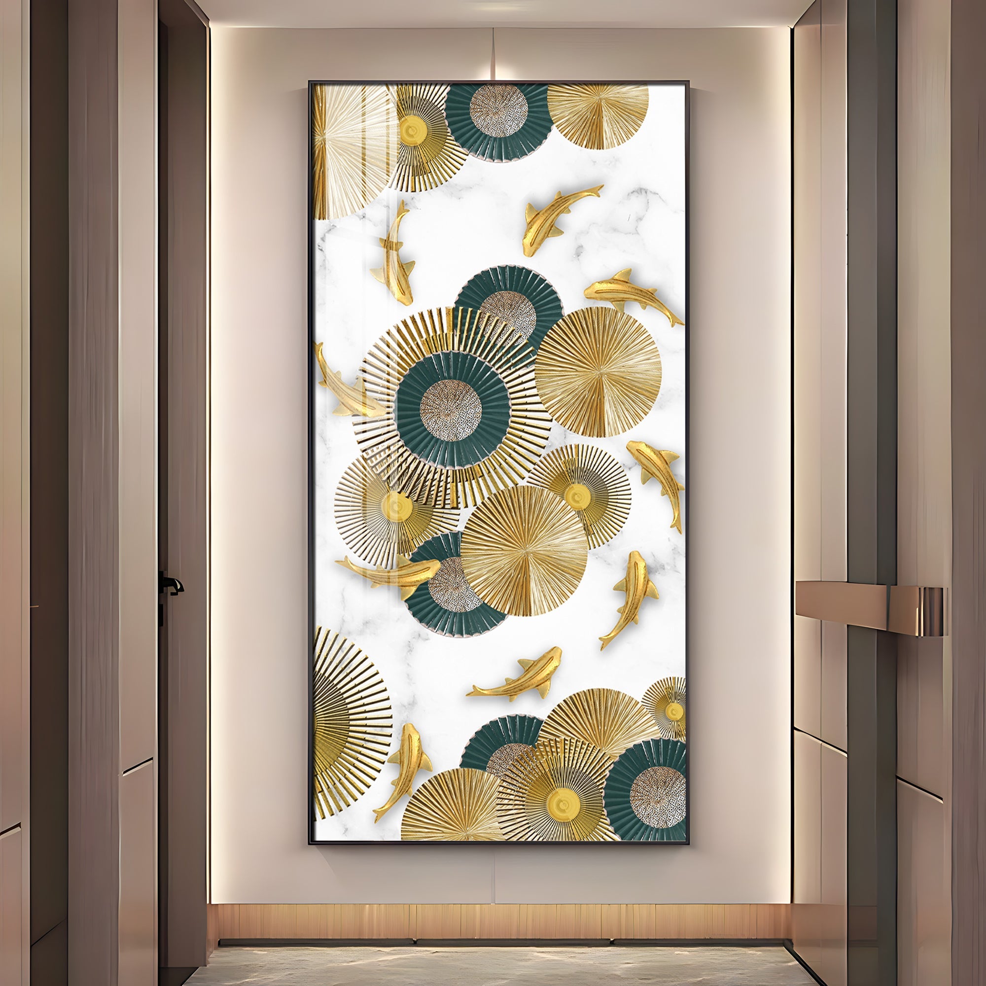 Abaniko Fish Premium Acrylic Vertical Wall Art