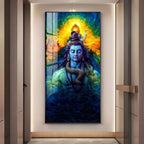 Shiv Shankar Premium Acrylic Vertical Wall Art