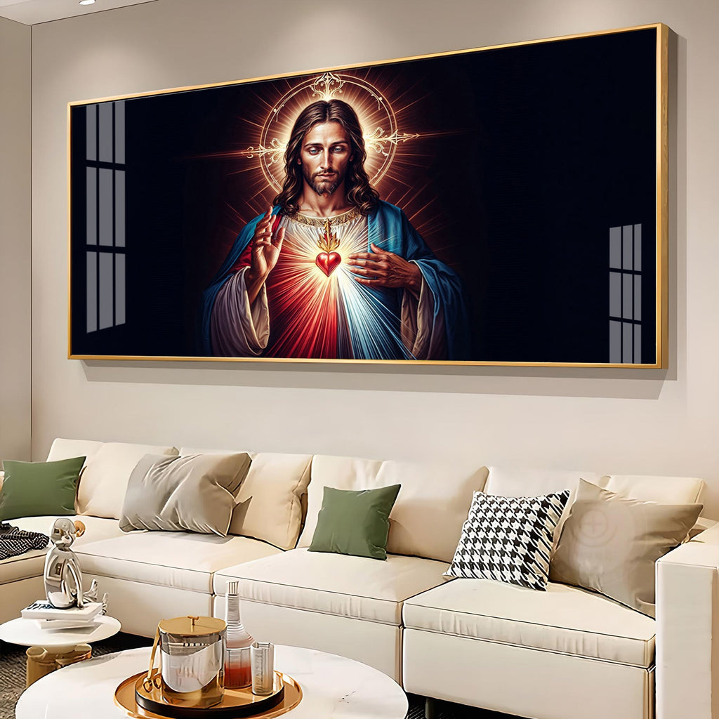 Sacred Presence Of Jesus Premium Acrylic Horizontal Wall Art