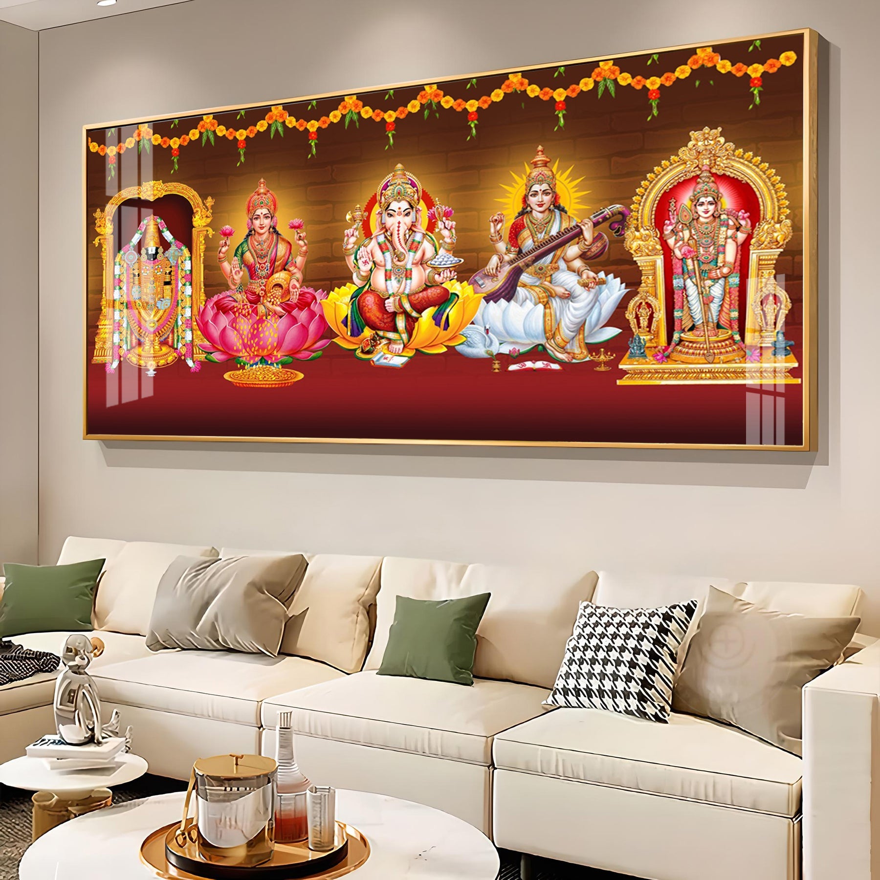 Ethereal Deities Mural Premium Acrylic Horizontal Wall Art