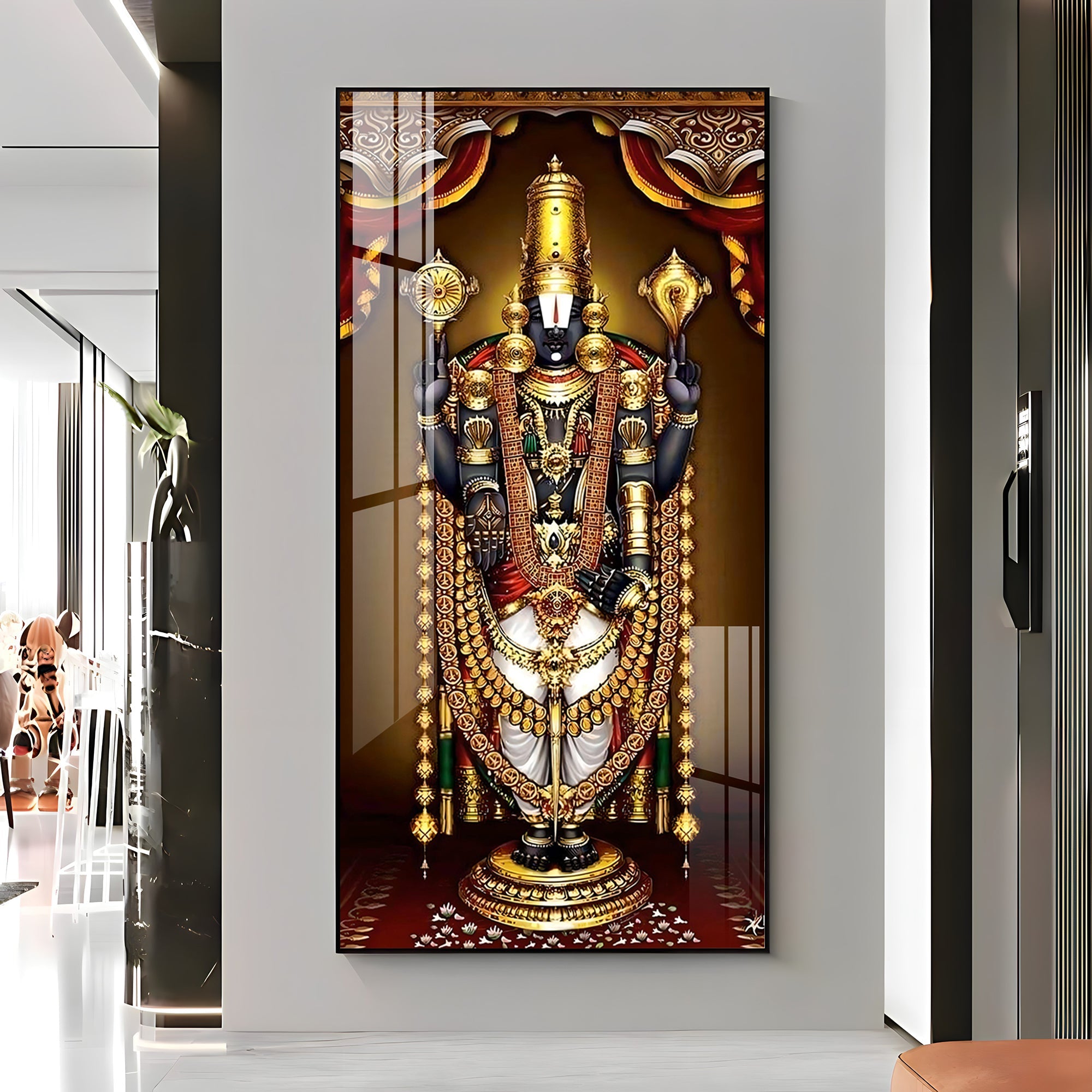 Deity of Happiness Premium Acrylic Vertical Wall Art