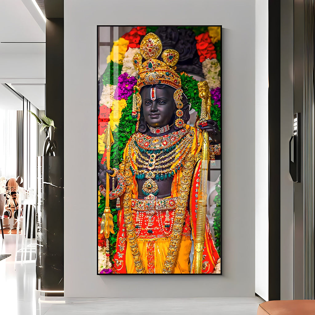 Divine Shree Ram Premium Acrylic Vertical Wall Art