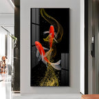 Rare Lucky Fish Premium Acrylic Vertical Wall Art