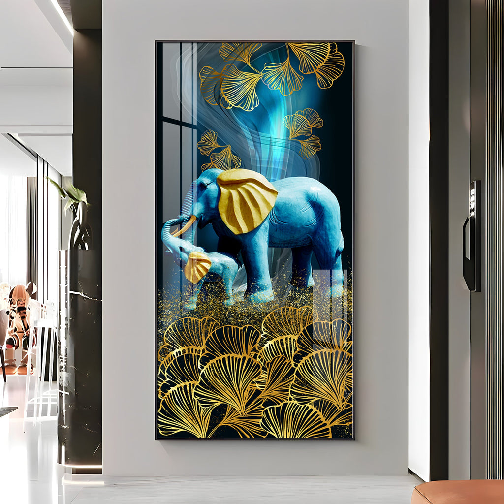 Mystical Elephants Premium Acrylic vertical Wall Art