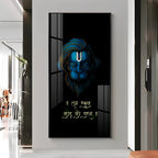 Jai Veer Hanuman Premium Acrylic Vertical Wall Art