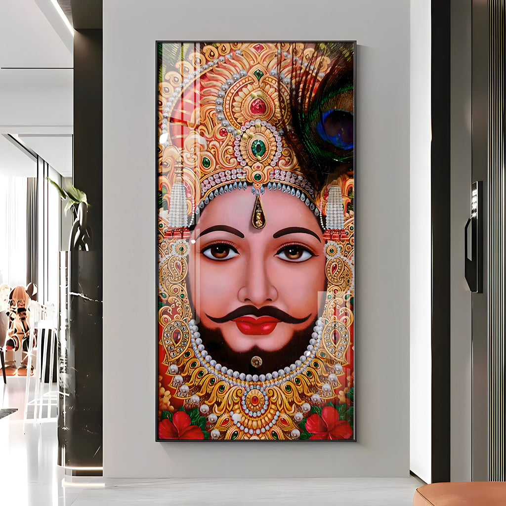 Shyam Baba Premium Acrylic Vertical Wall Art