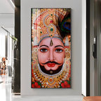 Shyam Baba Premium Acrylic Vertical Wall Art