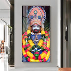 Khatu Shyam Baba Premium Acrylic Vertical Wall Art