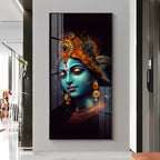 Lord Shree Krishna Premium Acrylic Vertical Wall Art
